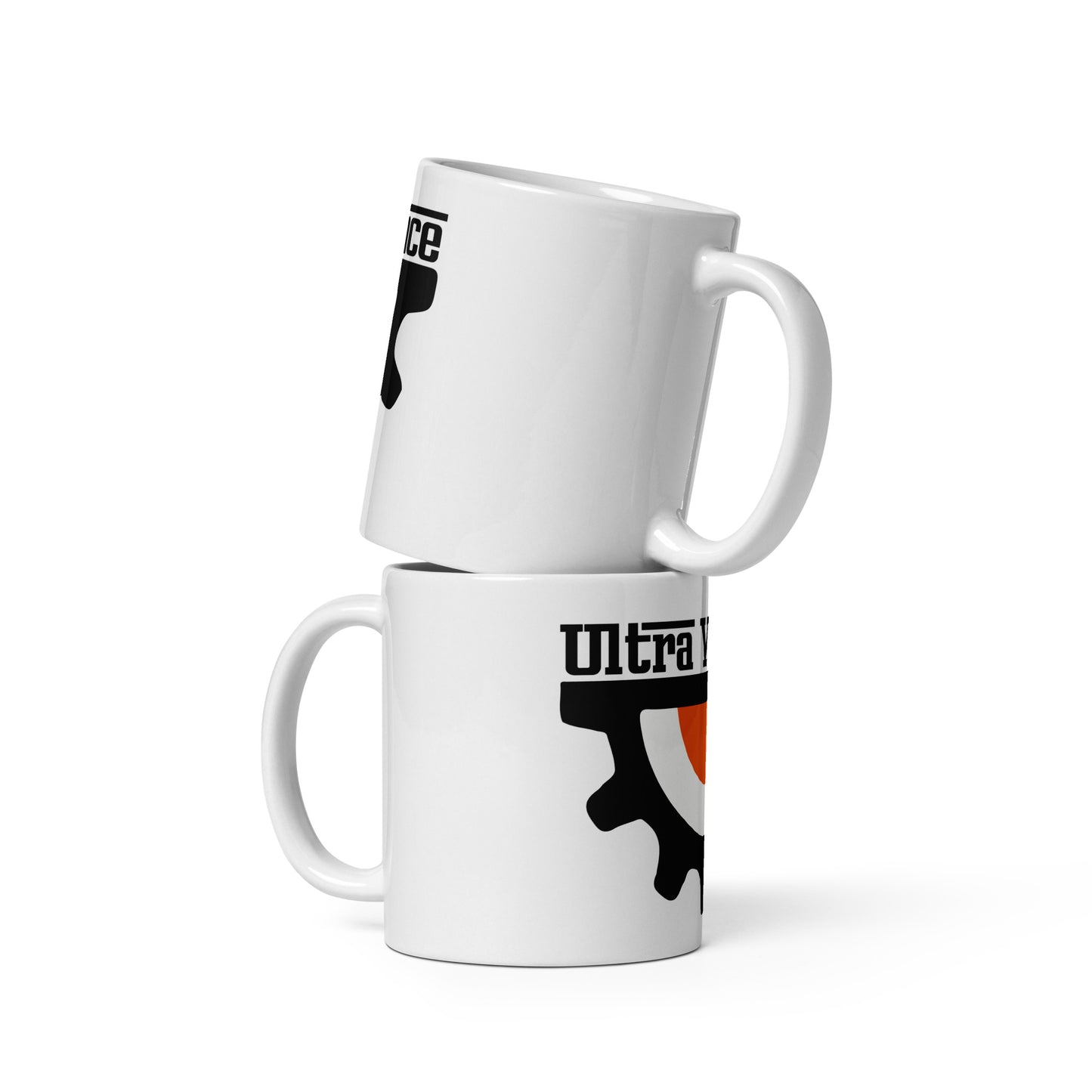 Ultra' Violence White glossy mug